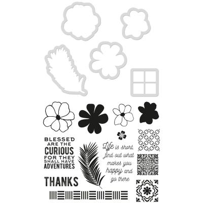 Kaisercraft Clear Stamps und Outline-Stanzschablonen - Tropics